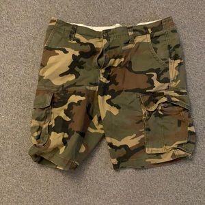 Camo Print Shorts